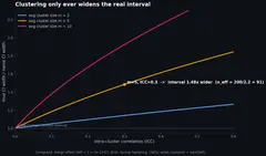 Confidence Intervals in LLM Evals: The Clustering Trap