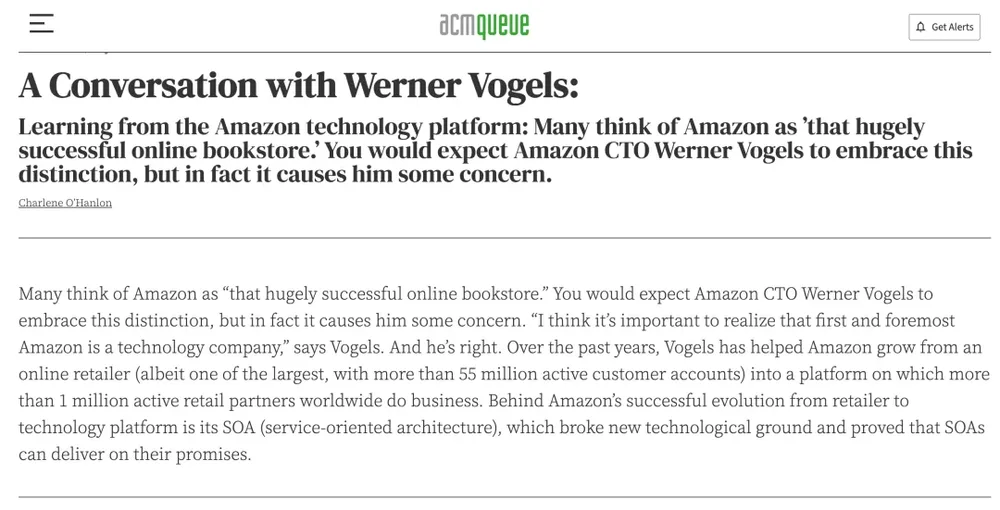 Werner Vogels' approach to infrastructure