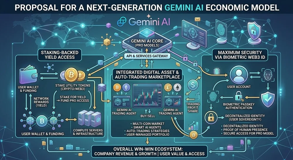 Can Gemini Pro move away from fiat subscriptions to a staking model? Can Gemini Pro move away from fiat subscriptions to a staking model?