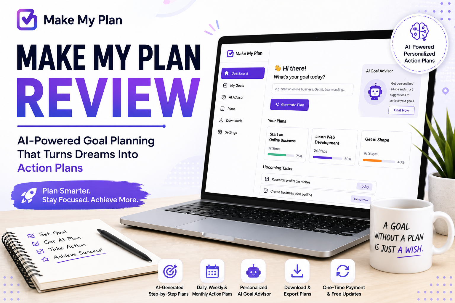 分享一个把目标拆解得极细的 AI 工具：Make My Plan