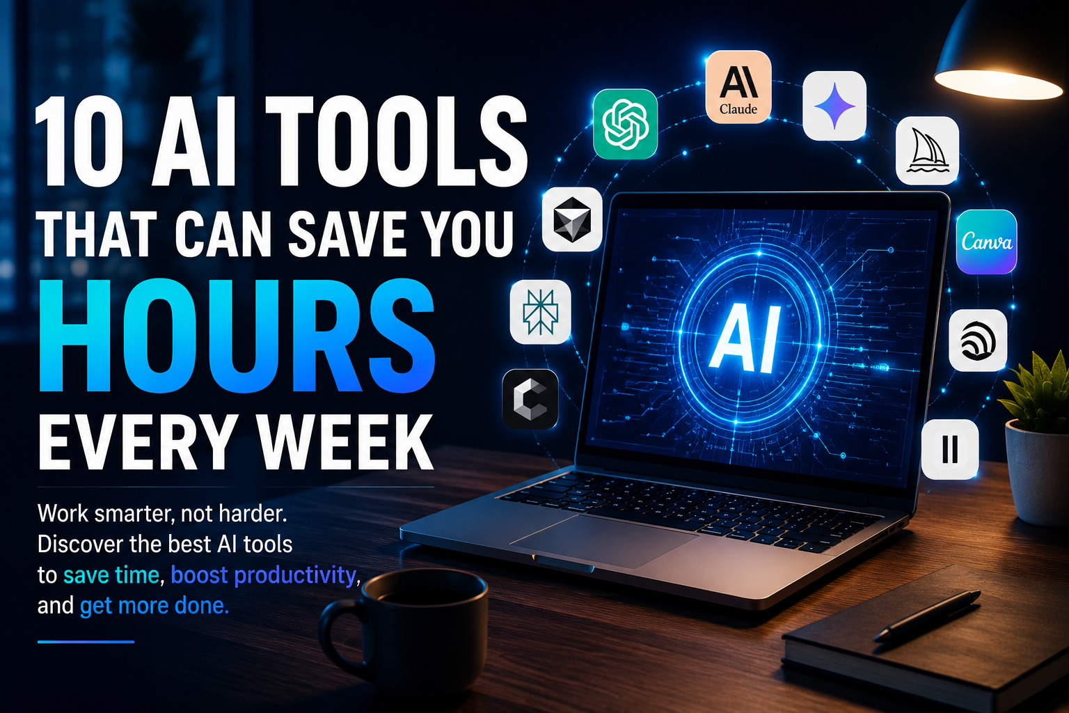 Top 10 AI Tools for Massive Productivity Gains