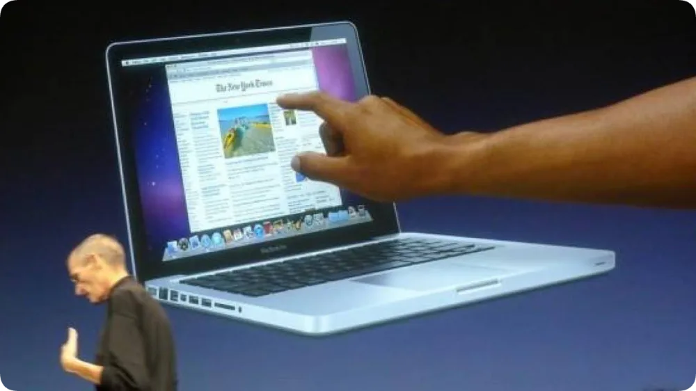 Apple finally stopped pretending touchscreens are a bad idea for