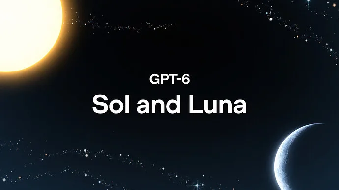 Announcing GPT-6 Sol and Luna: 50% API price cut, rolling out to Plus, Pro and C