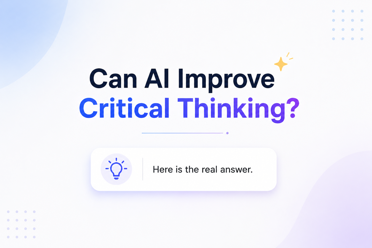Critical Thinking with LLMs: A Practical Workflow