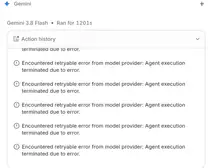 Gemini 3.8 Flash is lagging and throwing errors in AI Studio