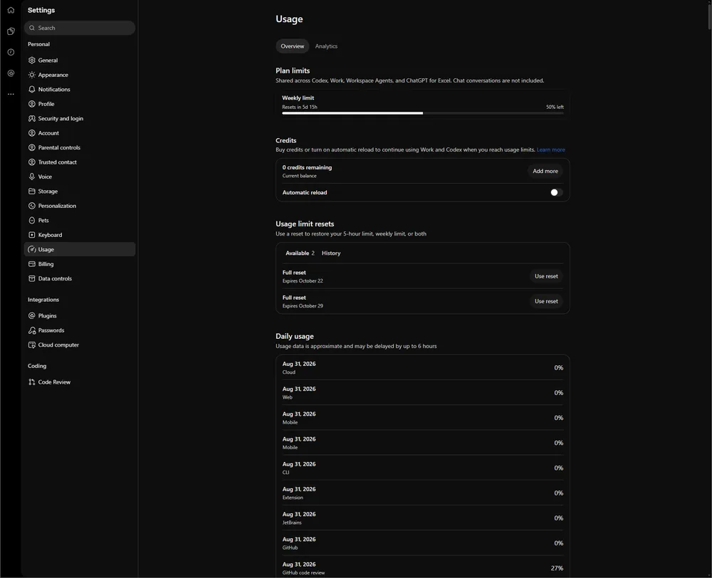 0.159.1 CLI blocks GitHub reviews – which usage page is real
