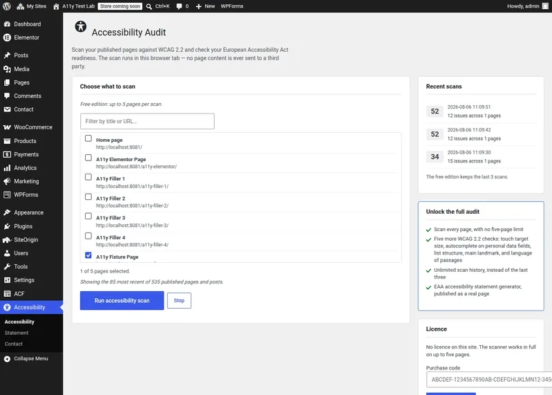 WordPress 网站想过 WCAG 2.2 认证