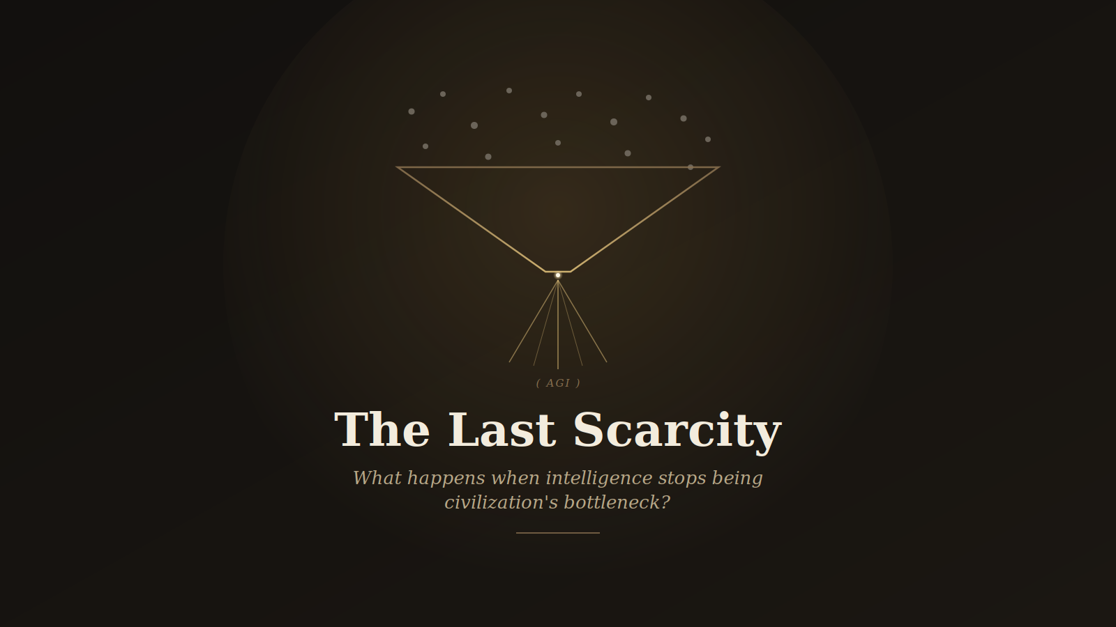 AGI and the End of Intelligence Scarcity