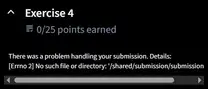 Repeated submissions scoring zero on Module 5 lab