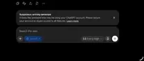 ChatGPT is flagging my account for suspicious activity but won't let me log out of devices