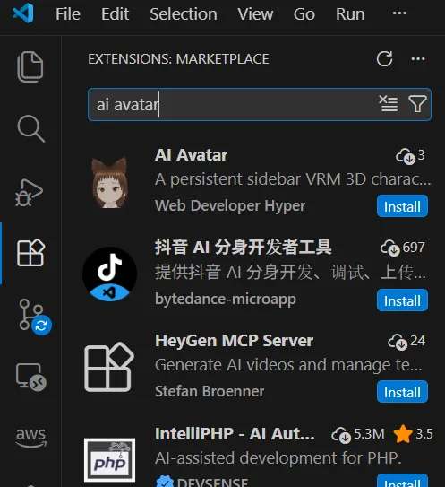 用 VRoid 虚拟形象在编辑器侧边栏给自己打气,AI Avatar v20 居然出桌面版了 用 VRoid 虚拟形象在编辑器侧边栏给自己打气,AI Avatar v20 居然出桌面版了