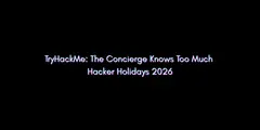 TryHackMe Concierge: LLM Prompt Injection Deep Dive