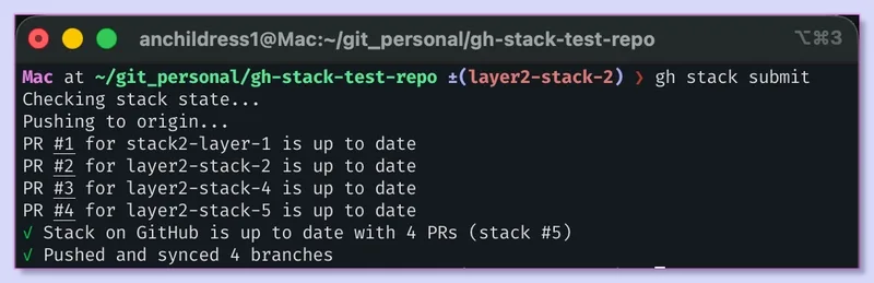 gh stack lets me stop fighting with my lead over PR size