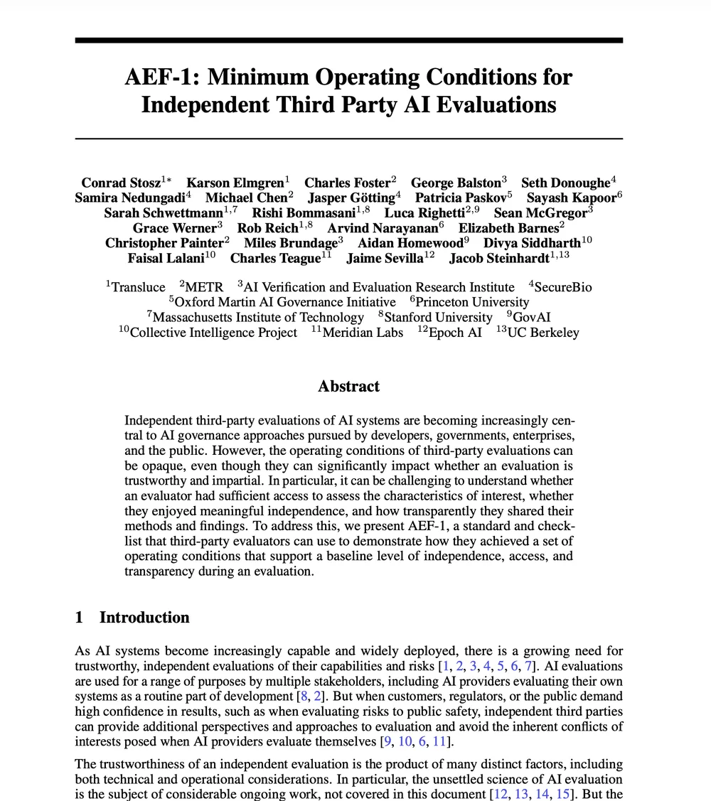 OpenAI and Anthropic are cosigning the AEF-1 standard for third-party evaluators