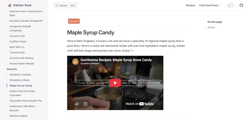 Using Vuepress to build a community recipe book is a great way Using Vuepress to build a community recipe book is a great way