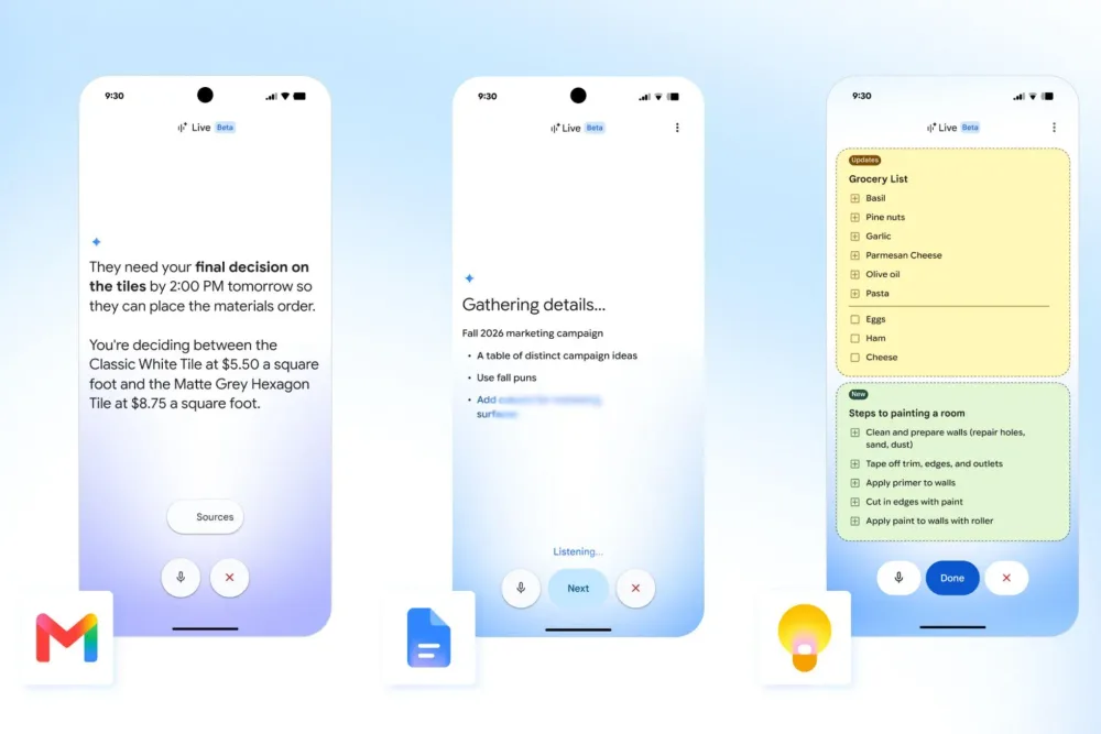 Google 这次把 Gemini Live 的实时语音功能直接塞进 Google 这次把 Gemini Live 的实时语音功能直接塞进