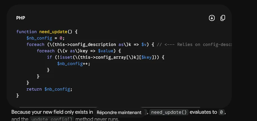 Gemini adds backslashes to code blocks – fix it