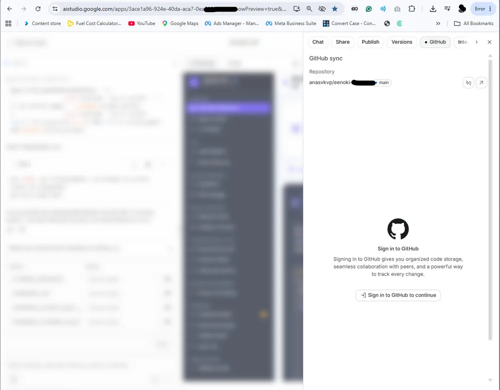 Google AI Studio 连 GitHub 登录陷入死循环导致现有仓库无法同步怎么办