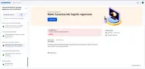 Why the Week 3 Logistic Regression lab keeps freezing on Coursera