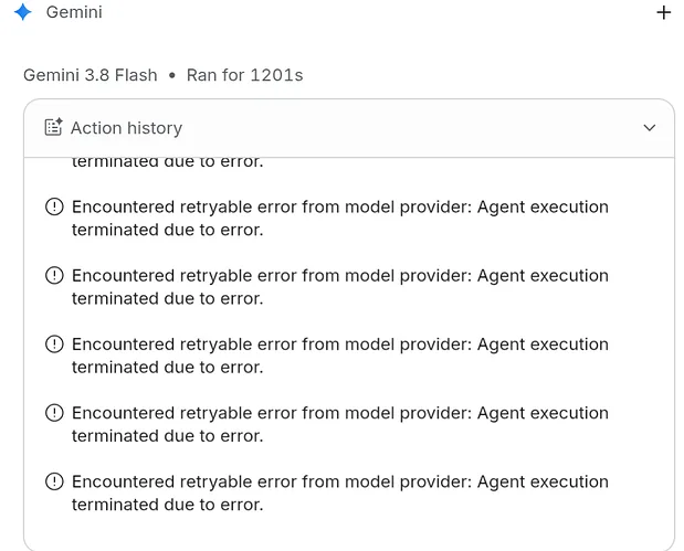 Gemini 3.8 Flash is lagging and throwing errors in AI Studio