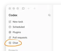 My ChatGPT chats are missing from the Codex desktop app.