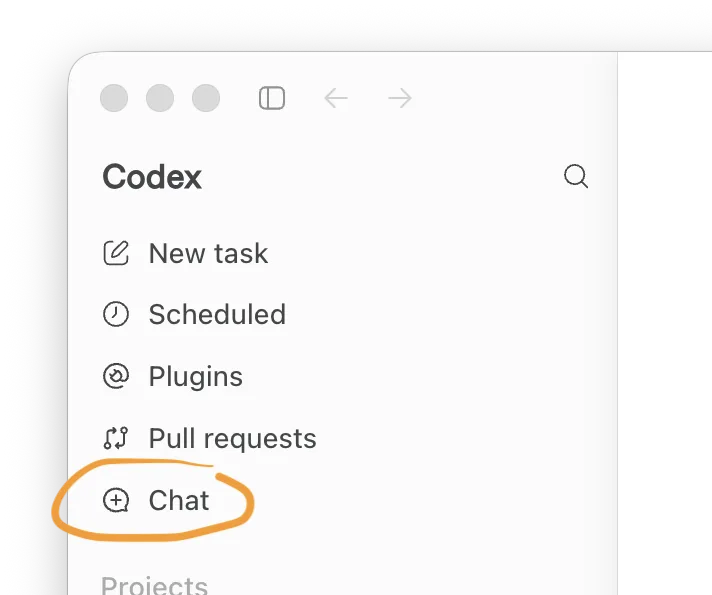 My ChatGPT chats are missing from the Codex desktop app.