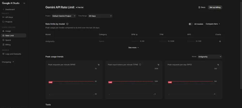 Google AI Studio Build Agent keeps hitting a quota error despite zero usage